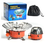 Windproof Camping Stove With Gas Can Outdoor