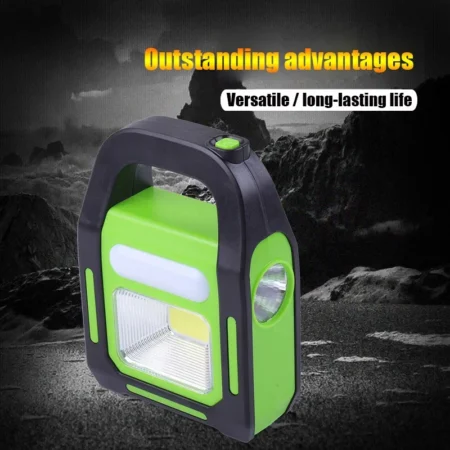 Rechargeable LED Emergency light, Solar Charging with Power bank